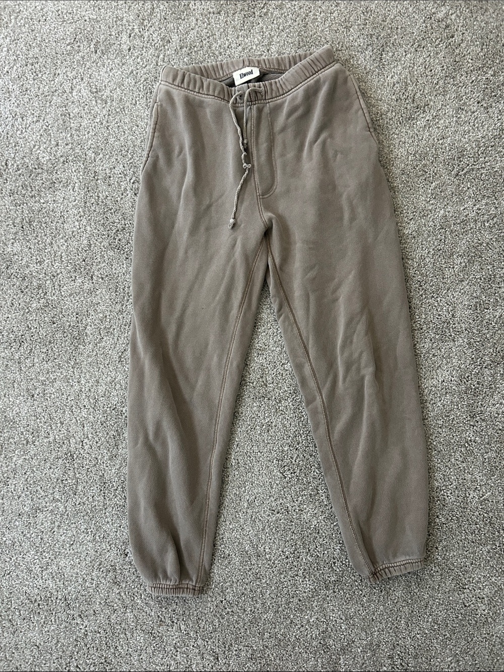 Elwood Taupe Drawstring sweatpants for Women